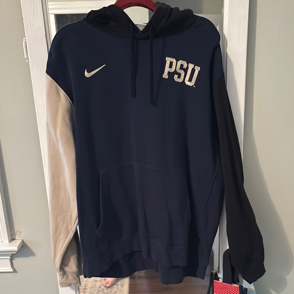 Nike Blue and Black Sweatshirt with PSU Design